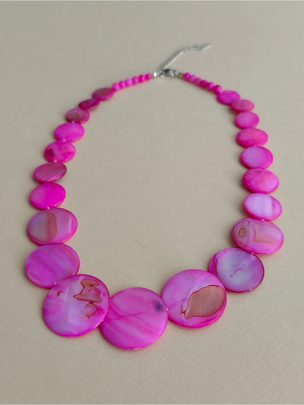 Pearl Disc Necklace N2263
